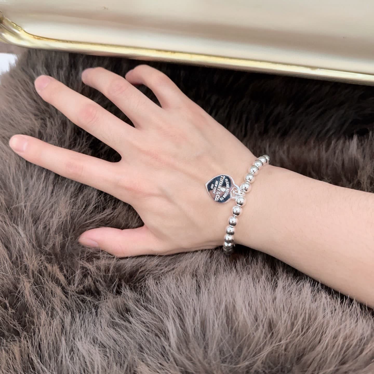 Tiffany & Co. Return to Tiffany Silver Bead Bracelet